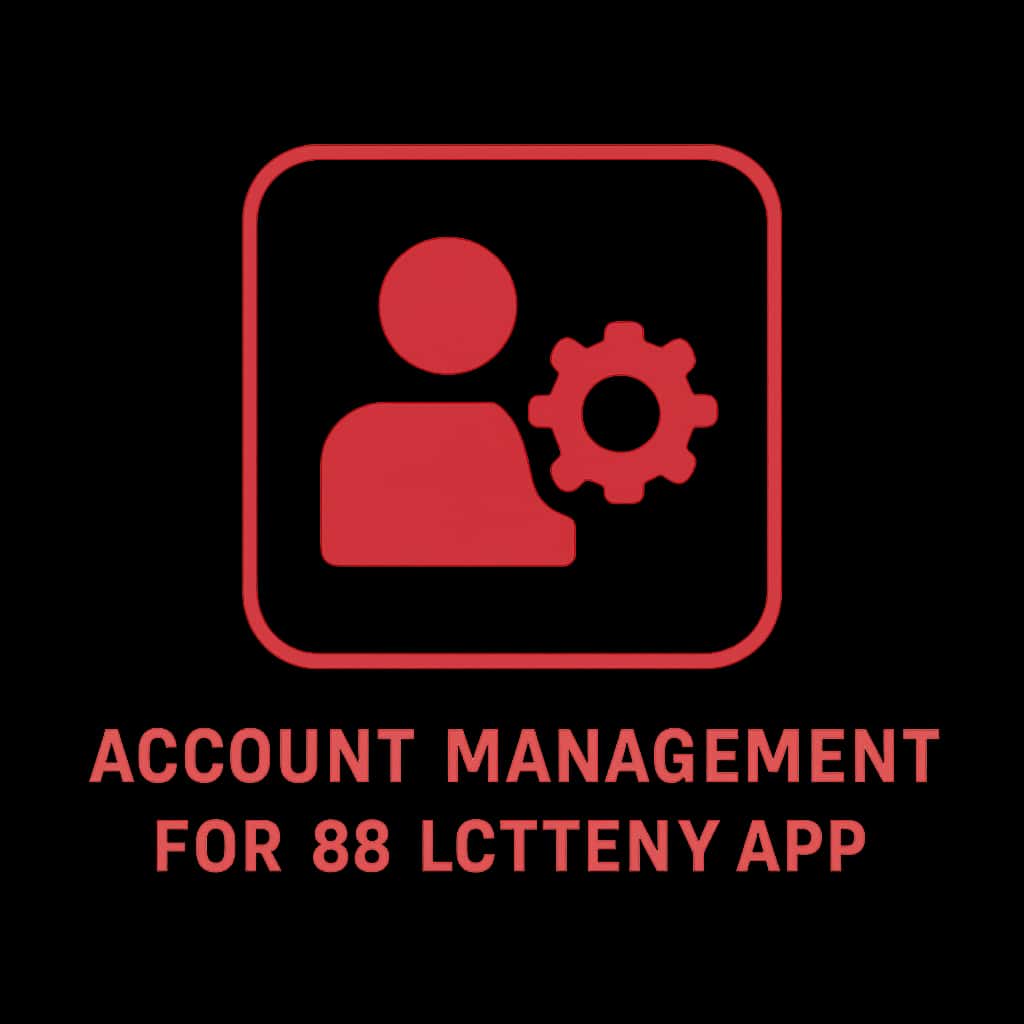 Icon representing account management guide for 66 Lottery App.