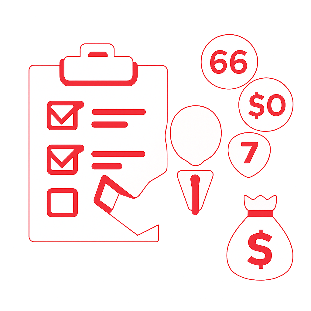 An educational diagram on securing your 66 Lottery App account.