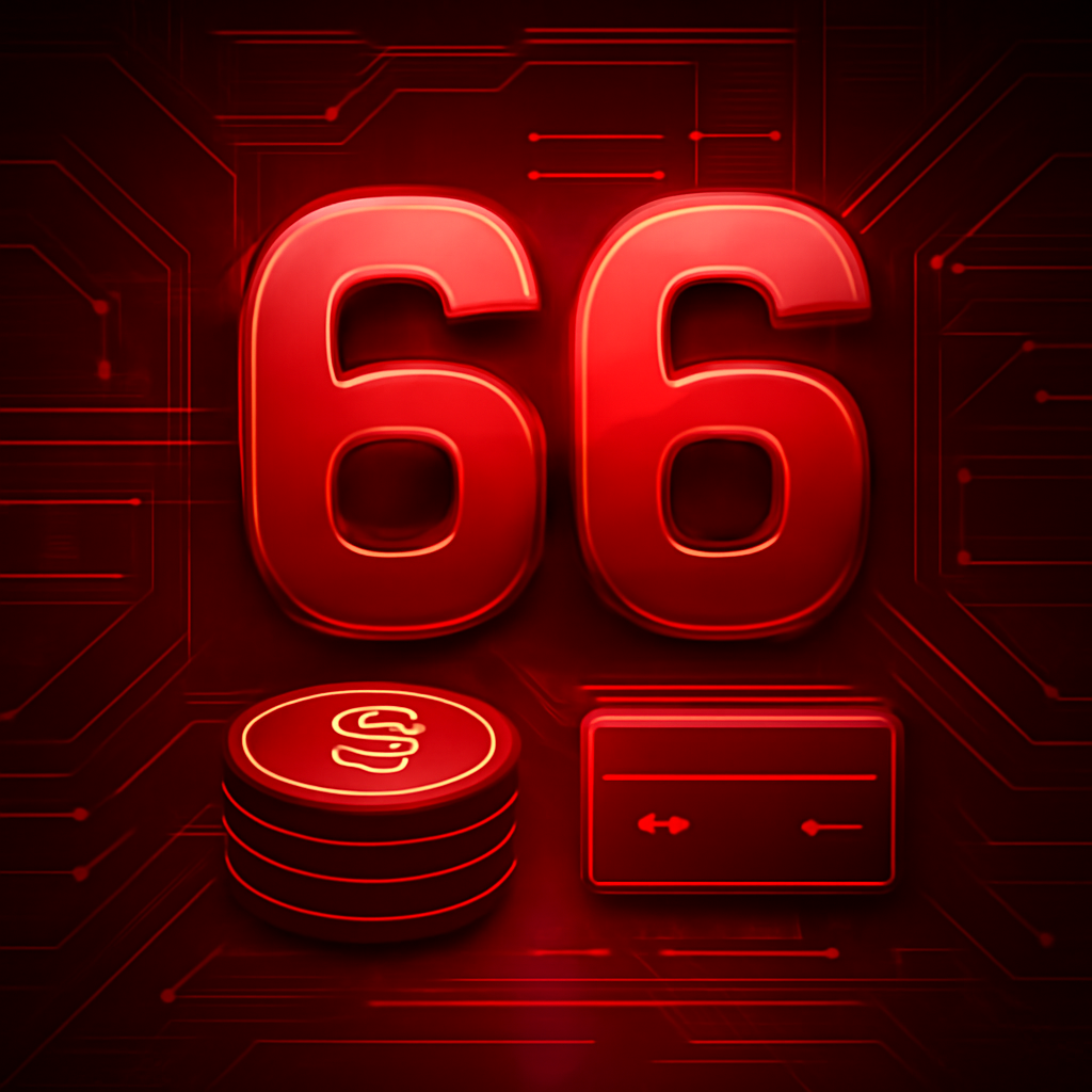 Diagram explaining the support process for the 66 Lottery App.