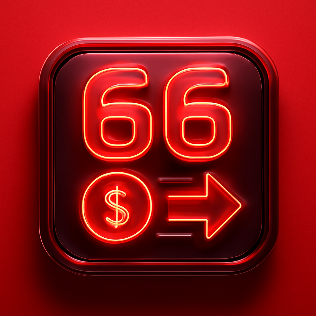 Icon representing support for the 66 Lottery App.