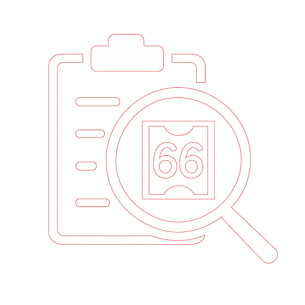 Icon representing the 66 Lottery App Login Guide with clear text.