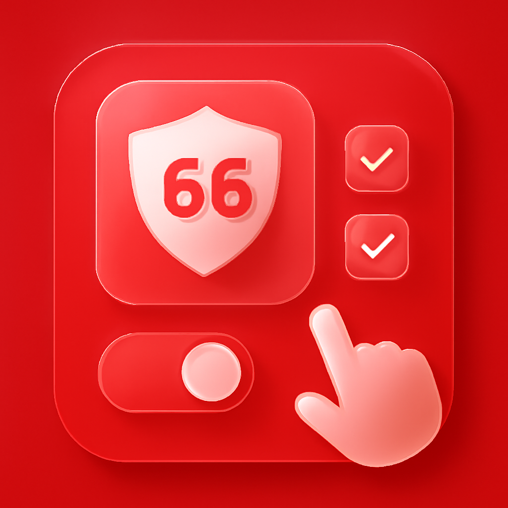 An educational diagram on securing your 66 Lottery App account.
