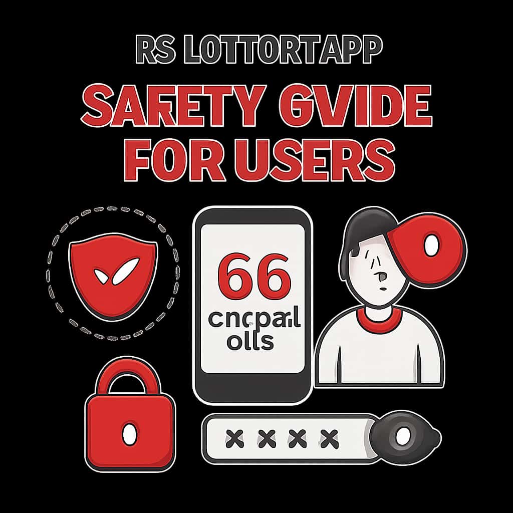 Illustration of safety features for 66 Lottery App Users.