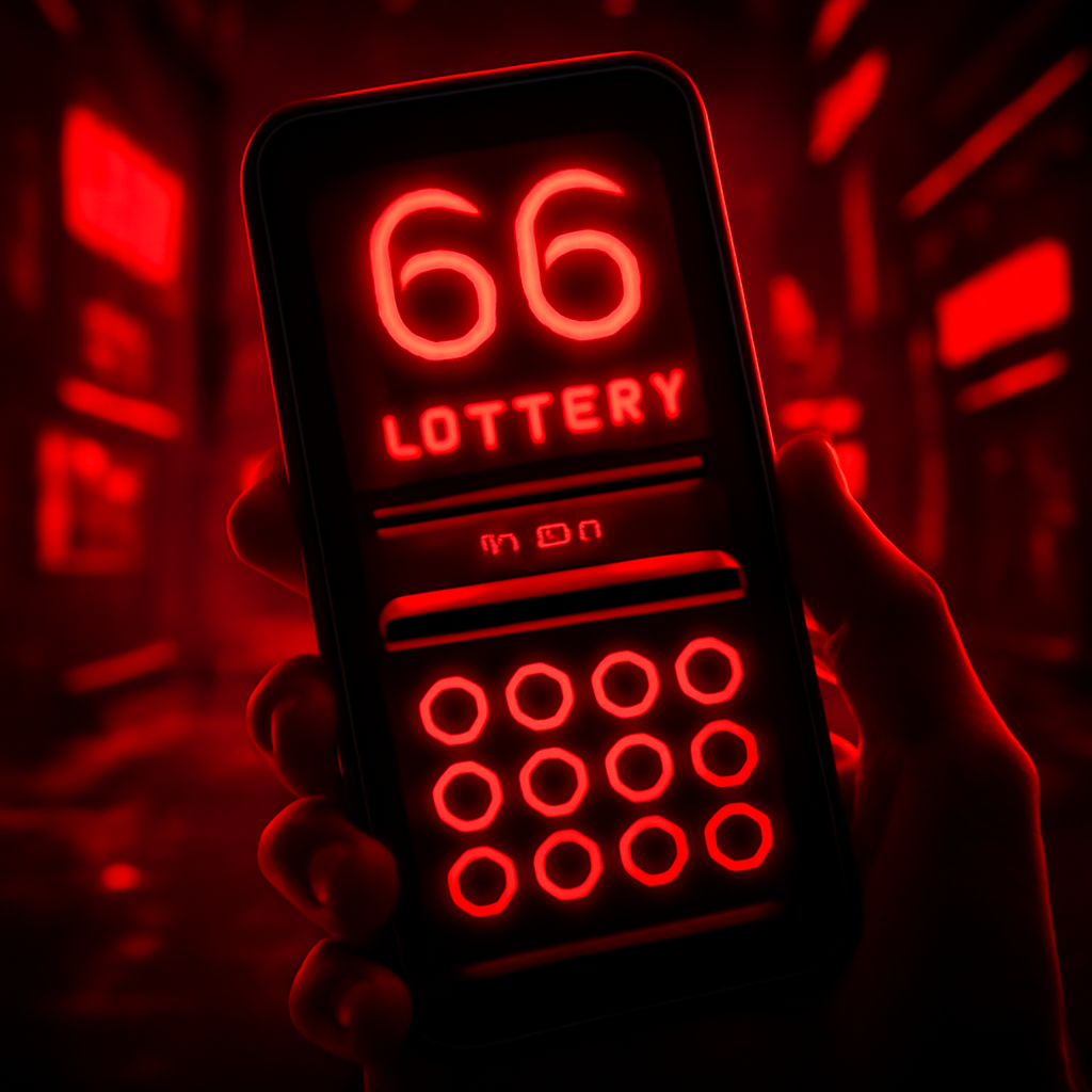 An educational diagram explaining user reviews of 66 Lottery App.