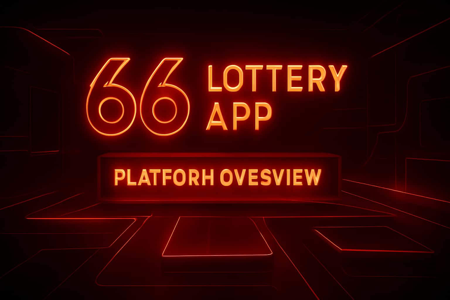 Futuristic 3D background with neon accents