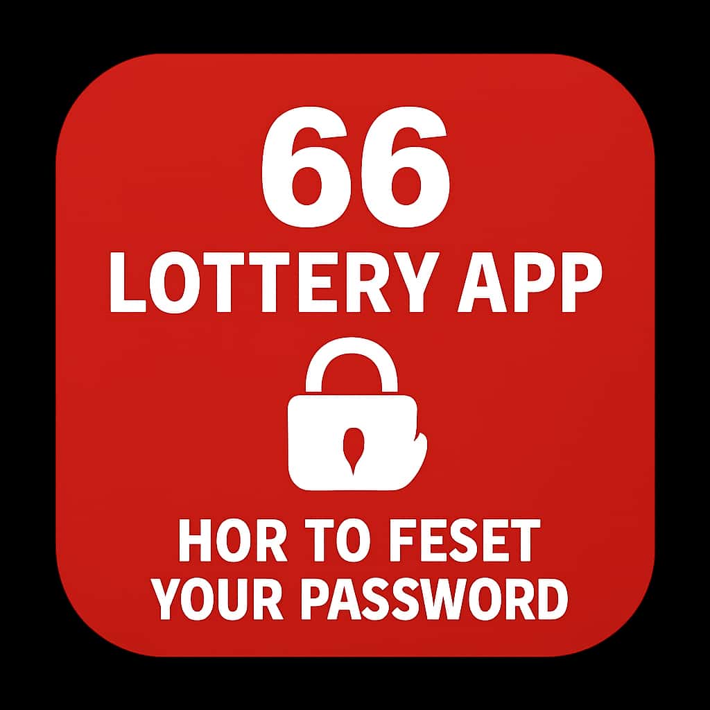 Icon representing password reset for the 66 Lottery App.