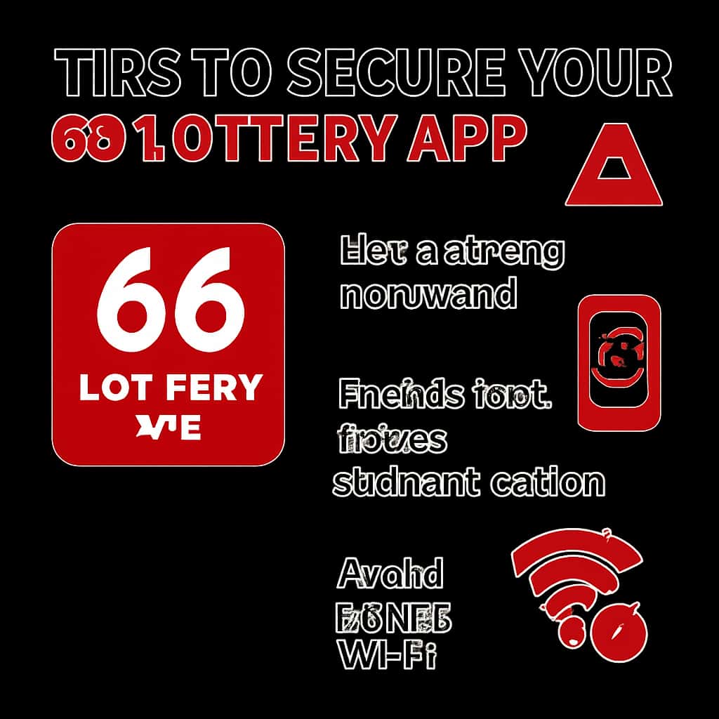 An educational diagram on securing your 66 Lottery App account.